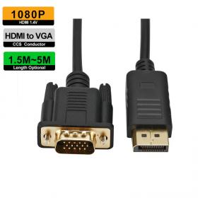 1080P HDM To VGA Cable CHM-VGB1.5 CHM-VGB1.8 CHM-VGB03 CHM-VGB05