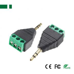 CBN-086M3 3.5mm Audio Stereo Male to 3-Pin Terminal Connector