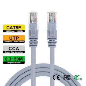 UTP CAT5e CCA network cable 0.3M~50M Length optional RJ45 Male to Male Gray Color CRJ-003-A CRJ-005-A CRJ-01-A CRJ-02-A CRJ-03-A CRJ-05-A CRJ-10-A CRJ-15-A CRJ-20-A CRJ-30-A CRJ-40-A CRJ-50-A