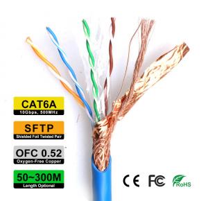 SFTP CAT6A OFC0.52 Indoor network Cable CAT6A-OC0.52DS-50 CAT6A-OC0.52DS-100 CAT6A-OC0.52DS-150 CAT6A-OC0.52DS-200 CAT6A-OC0.52DS-300