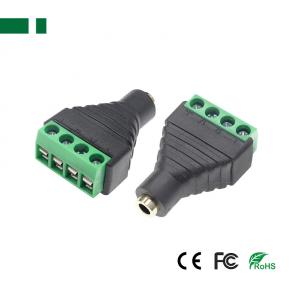 CBN-086F4 3.5mm Audio Stereo Female to 4-Pin Terminal Connector