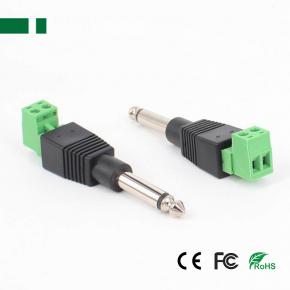 CBN-087M2 6.35mm Audio Male to 2-Pin Terminal Connector