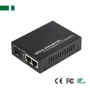 CFS-G101-1F2E-SFP Gigabit 1 SFP to 2 RJ45 Fiber Optic Media Converter