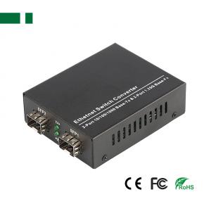 CFS-G101-2F2E-SFP Gigabit 2 SFP to 2 RJ45 Fiber Optic Media Converter