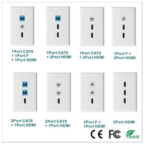 CNF-USA-1C1F1H  CNF-USA-1C2H CNF-USA-1F2H CNF-USA-2C1H  CNF-USA-2F1H CNF-USA-3H US Type  network faceplate 