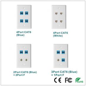 CNF-USA-4C CNF-USA-2C2F CNF-USA-3C1F US Type  network faceplate
