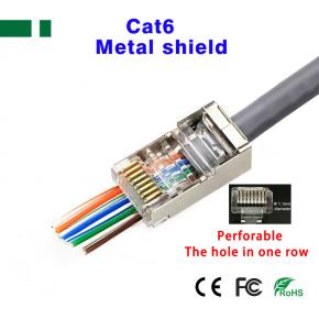 CRJ-PM6 Perforable RJ45 8P8C FTP CAT56 Connector