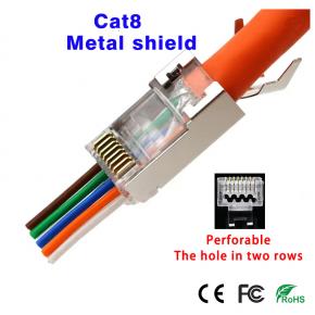 CRJ-PM8 Perforable RJ45 8P8C FTP CAT56 Connector 